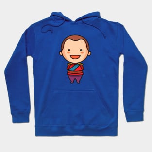 Cute British Royal Duke in Traditional Clothing Cartoon Hoodie